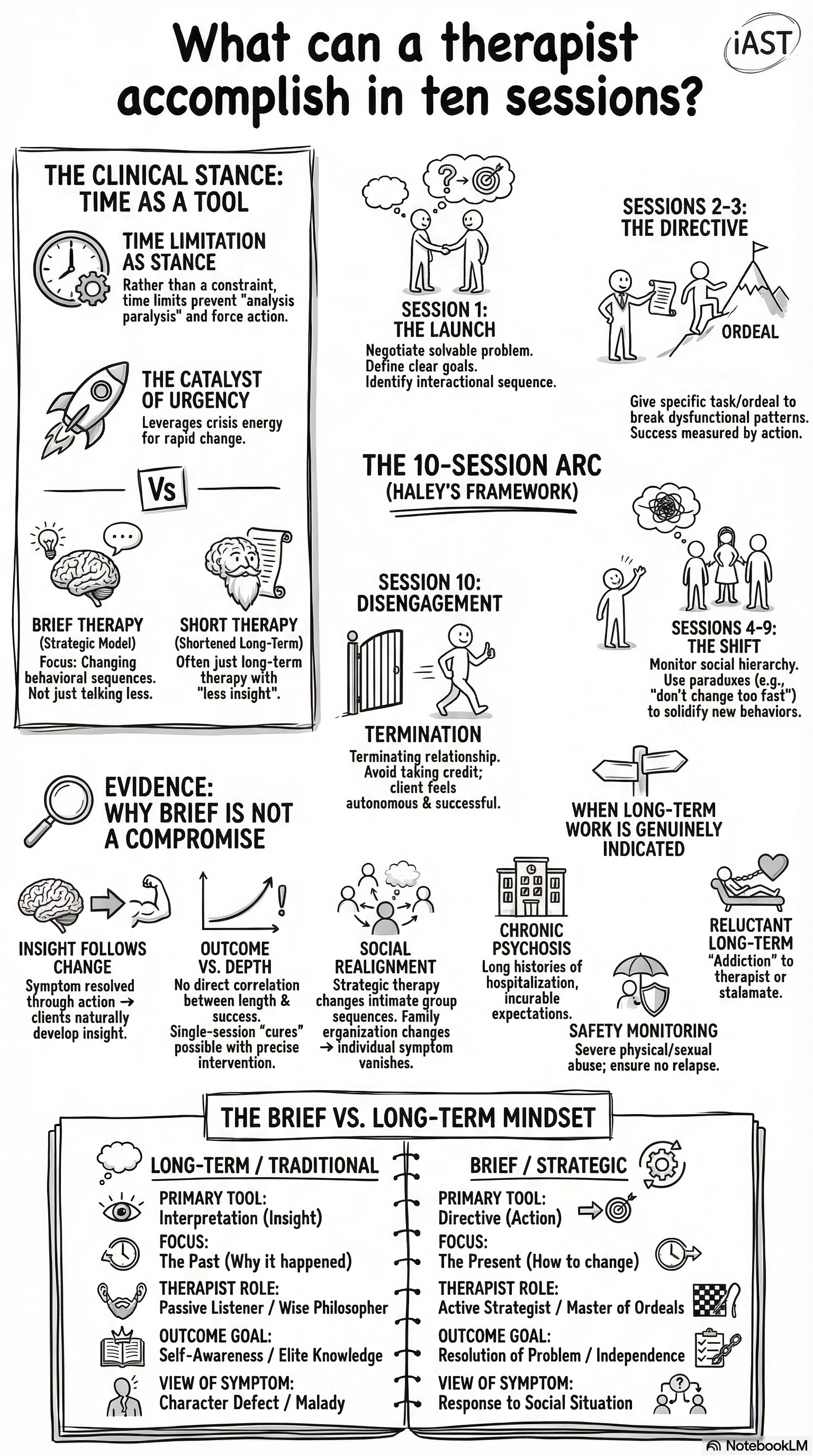 What a therapist can accomplish in ten sessions: the brief therapy model and why time limitation is a clinical stance