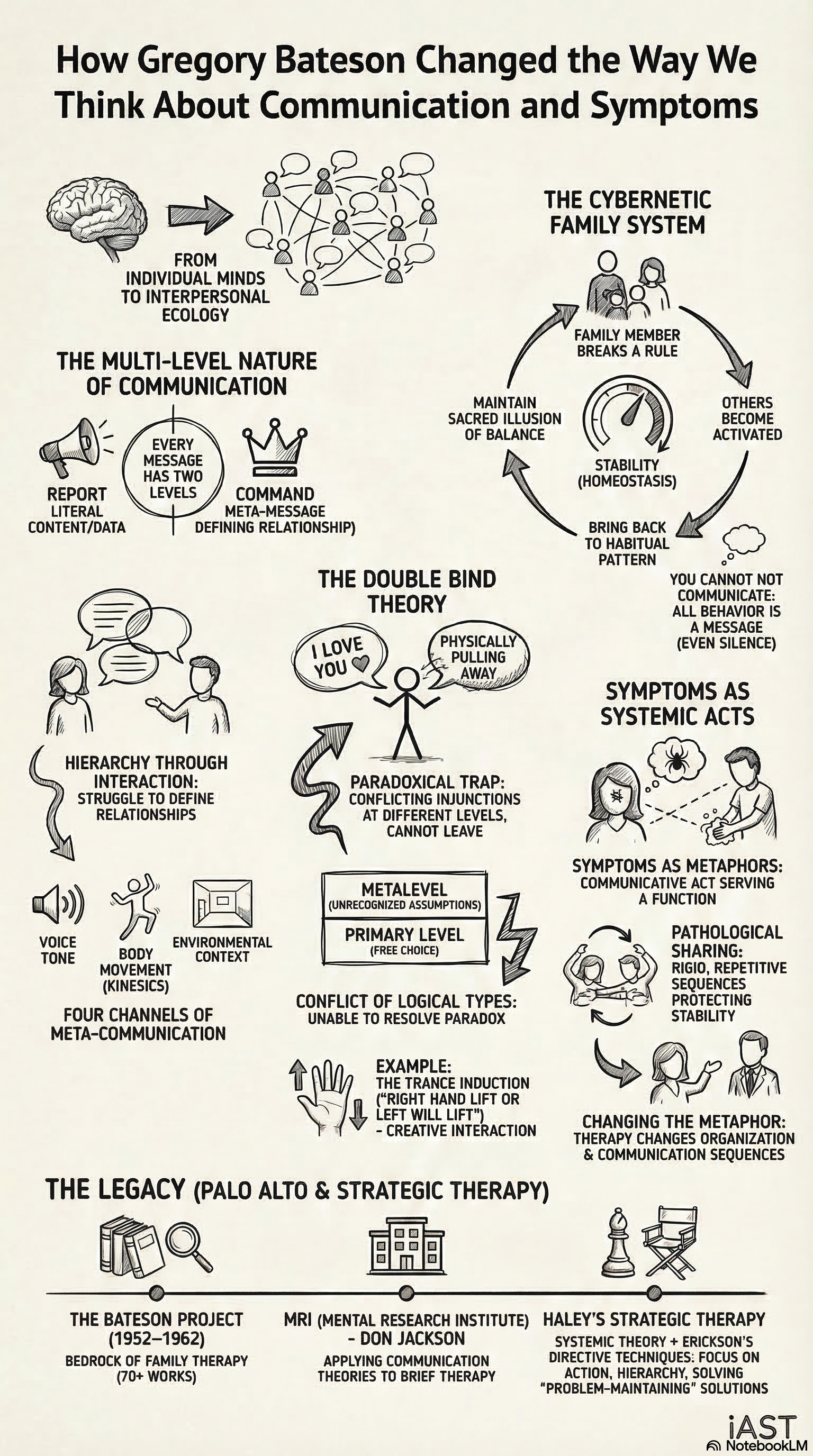 Gregory Bateson and systems thinking: the communication research project, double-bind theory, and cybernetic foundations of strategic therapy