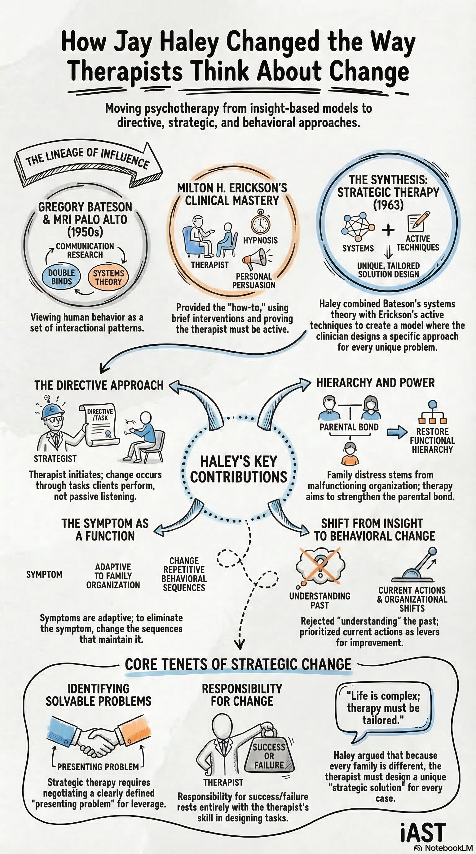 Jay Haley and the origins of strategic therapy: from Bateson's communication research through Erickson's clinical influence to directive brief therapy