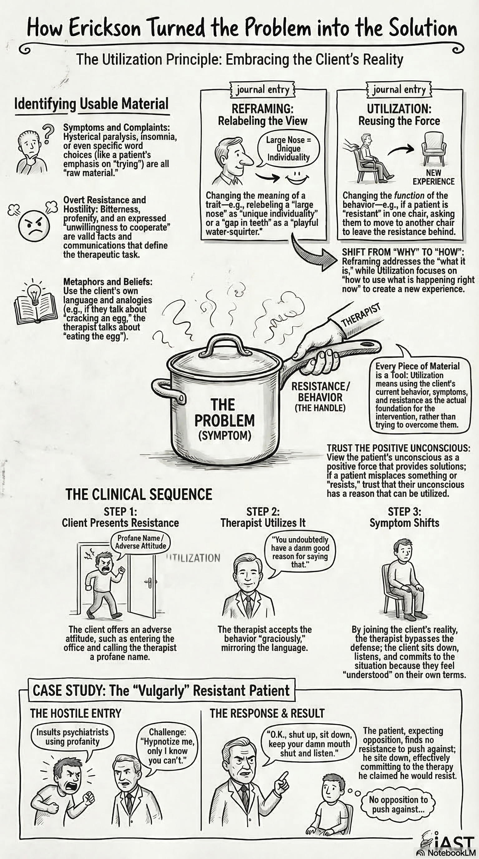 How Erickson turned the problem into the solution: the utilization principle in clinical practice